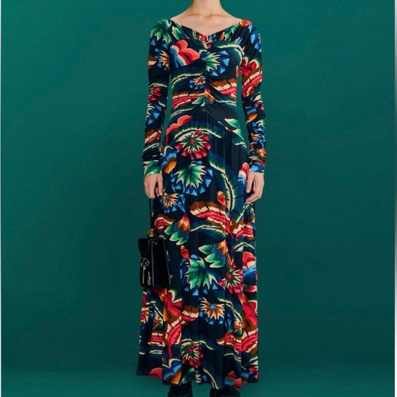 FARM Rio Dresses & Skirts - chevron forest black jersey dress